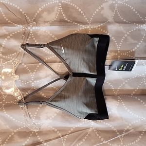 Nike Indy sports bra, size medium, grey, NWT